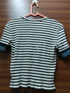 Imported Zara Striped Tee