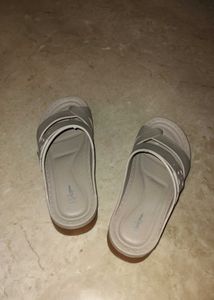 Beige Toe Loop Sandals