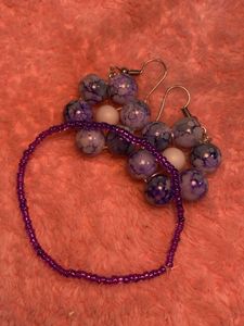 Beaded Flower Earrings