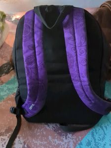 Black And Purple Lavie Backpack