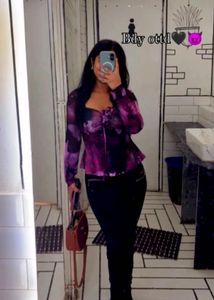 Purple Floral Top
