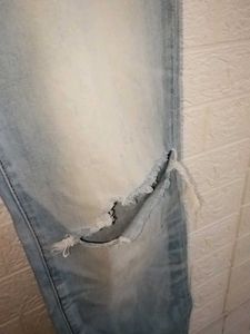 Distressed Light Wash Jeans