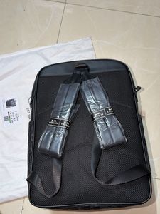 Unisex Coach Leather Backpack Black