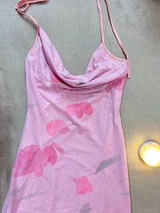 Newme light pink bodycon maxi dress