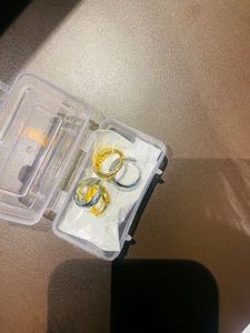 Gold and Silver Small Chunky Hoops -