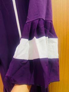 Regal Elegance: The Purple Abaya💜