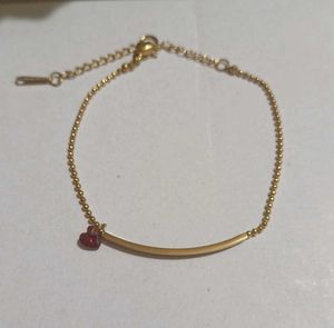 Red Heart Charm Bracelet
