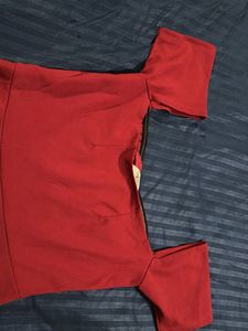 Red Fit and Flare Dress