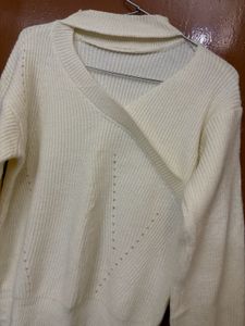 Korean Mock Neck Soft Woollen Sweater