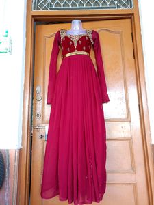 Gorget Maroon Flary Goun