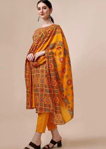 Ethnic Printed 3-Piece Kurta Set