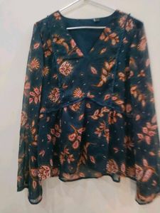 Printed Chiffon Top
