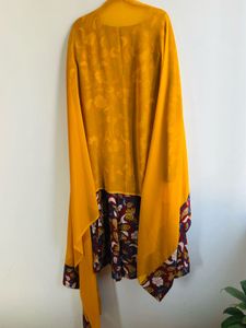 Kalamakari  cotton Anarkali with georgette duppata