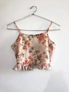 Floral Print Crop Top