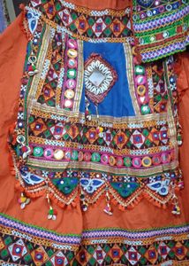 Orenge  Garba Choli