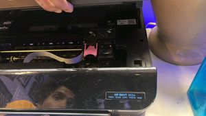 Hp Envy Wifi Printer 5534 With Cartridge ( Colour)