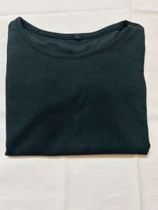 Black Basic crop top