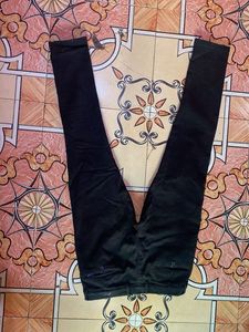 Black Slim Fit Casual Pants