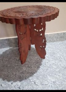 Decorlay Wooden Rosewood Bedside Living Room Stool