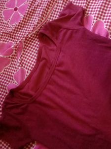Burgundy Casual Top