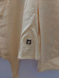 Yellow Tie Front Top