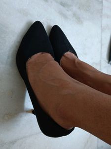 Black Pencil Heels Size 40,Uk 7