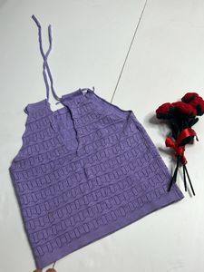 Lavender Halter Neck Top