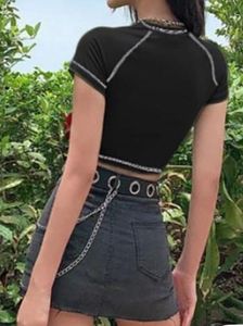 Black Trendy crop Top