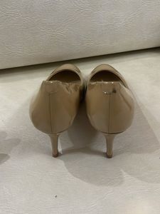 Beige Pointed Toe Heels