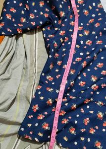 Floral Print Tie-Front Cardigan/Shrug