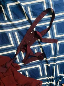 Burgundy Tiered Burqa