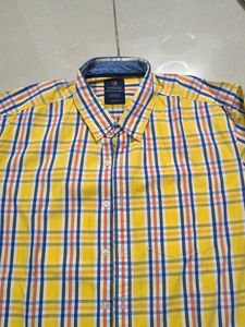 Yellow Vivaldi Plaid Long Sleeve Shirt