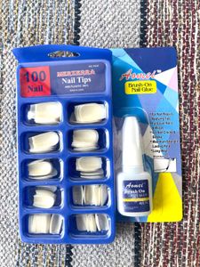 Nails With Nail Glue