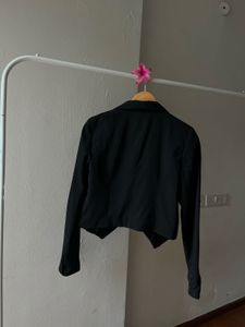 VERO MODA Black Open Front Crop Blazer