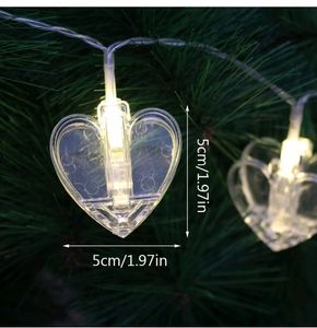 Heart Shape Photo Clips Lights