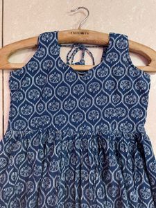 Blue Patterned Dress