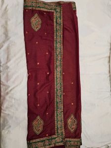 Elegant Mauve Georgette Saree with blouse