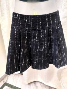 Tweed black short-skirt