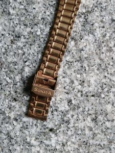Sonata Gold Watch