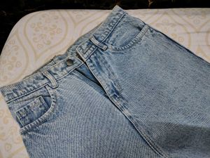 Light Wash Denim Jeans ,NON STRETCHABLE