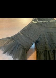 Zara Net Black Top