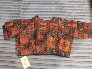 Studio Shringar Multicolored Back Open Blouse