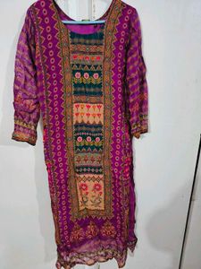 Pretty Magenta Kurta Set