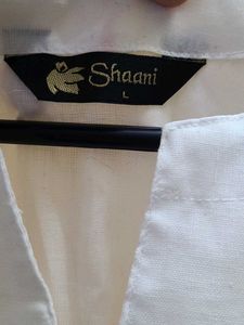 White Embroidered Tunic Top