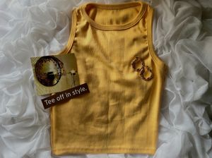 Yellow Crop Top