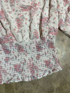Floral Smocked Blouse