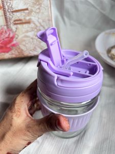 Glass Cup with Lid