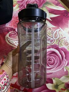 Clear Motivational Water Bottle