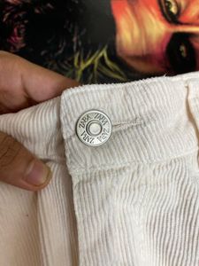 Wide Leg Off-White Pants unisex