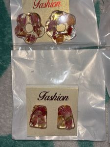 Set of 4 Resin Earrings